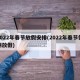 2022年春节放假安排(2022年春节假期放假)