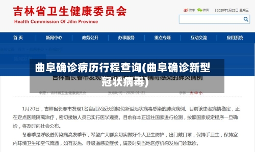 曲阜确诊病历行程查询(曲阜确诊新型冠状病毒)