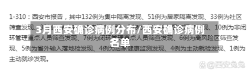 3月西安确诊病例分布/西安确诊病例名单-第3张图片