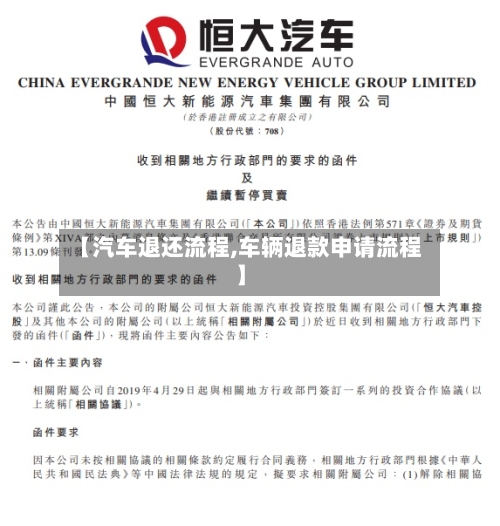【汽车退还流程,车辆退款申请流程】