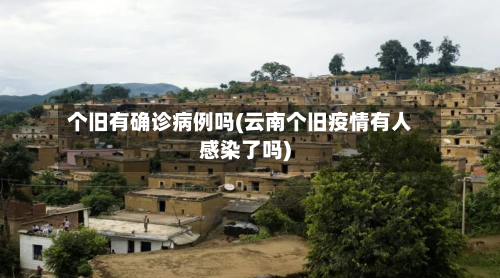 个旧有确诊病例吗(云南个旧疫情有人感染了吗)-第2张图片