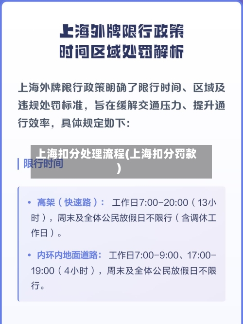 上海扣分处理流程(上海扣分罚款)