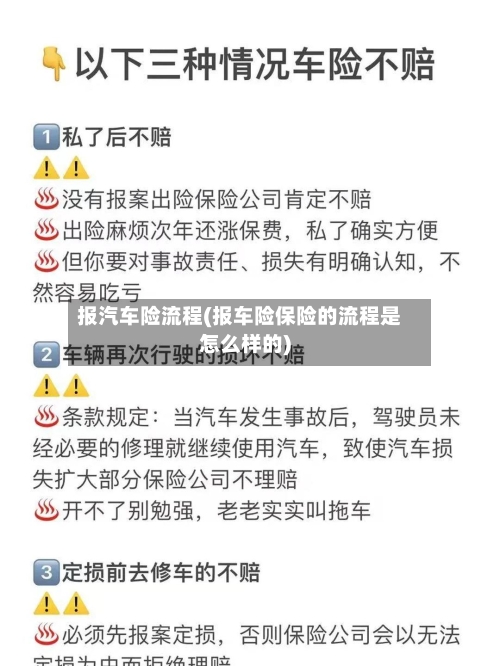 报汽车险流程(报车险保险的流程是怎么样的)-第2张图片