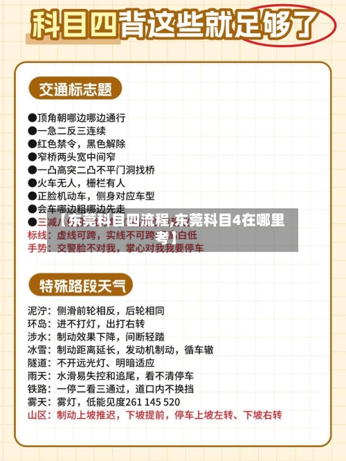 【东莞科目四流程,东莞科目4在哪里考】