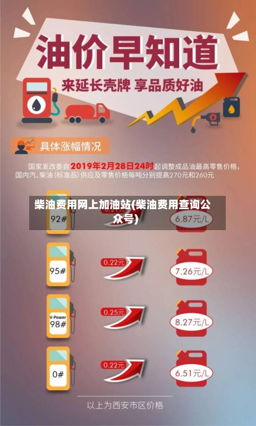柴油费用网上加油站(柴油费用查询公众号)
