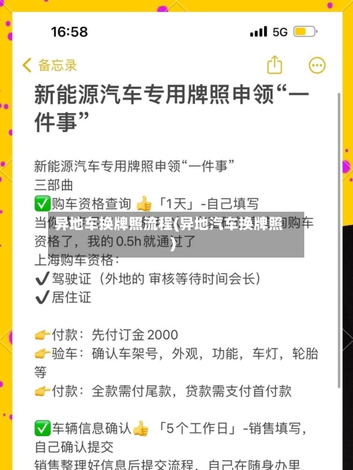 异地车换牌照流程(异地汽车换牌照)