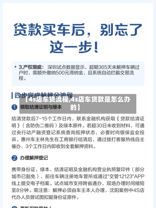 【4s店车贷流程,4s店车贷款是怎么办的】