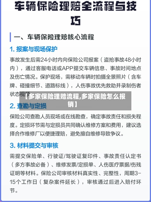 【多家保险理赔流程,多家保险怎么报销】